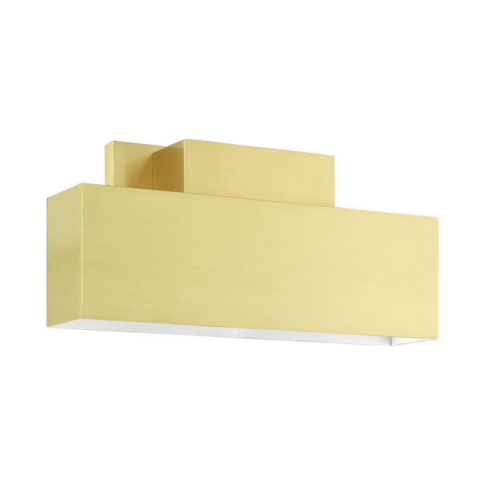 Two Light Outdoor Wall Sconce from the Lynx collection in Satin Brass finish