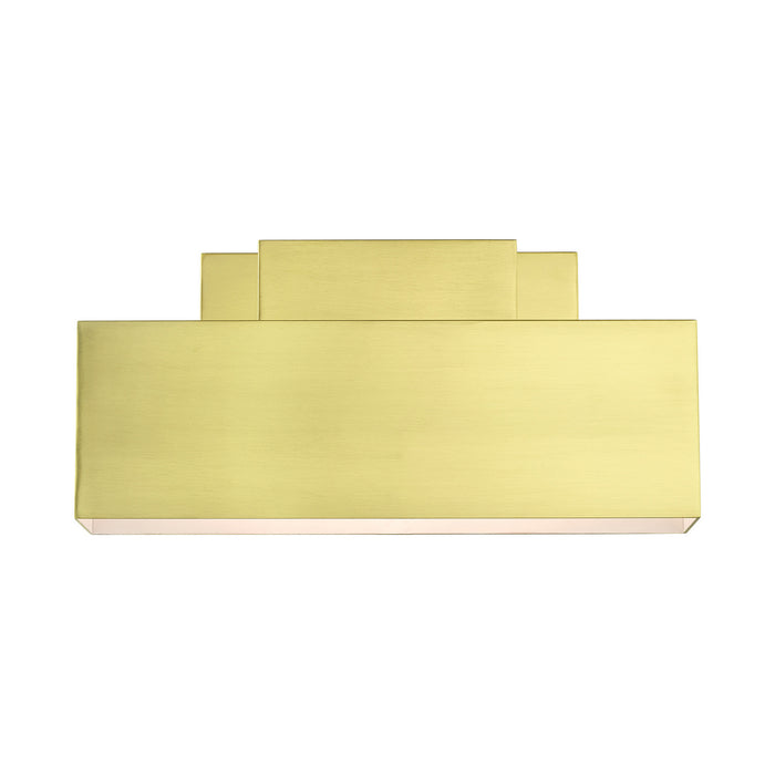 Two Light Outdoor Wall Sconce from the Lynx collection in Satin Brass finish