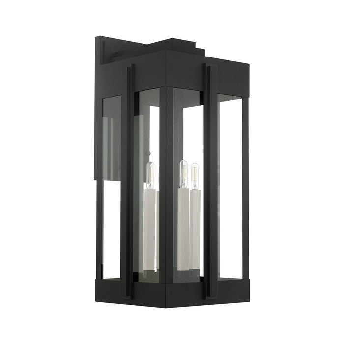 Four Light Outdoor Wall Lantern from the Lexington collection in Black finish