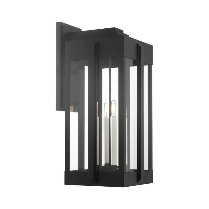 Four Light Outdoor Wall Lantern from the Lexington collection in Black finish