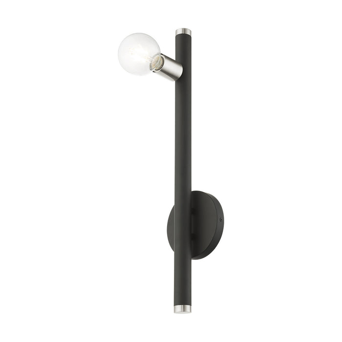 One Light Wall Sconce from the Bannister collection in Black finish