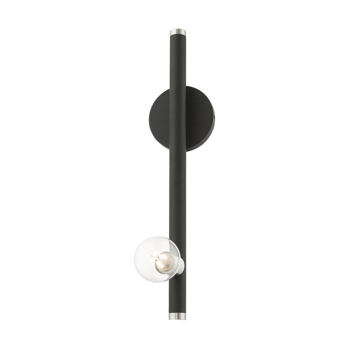 One Light Wall Sconce from the Bannister collection in Black finish