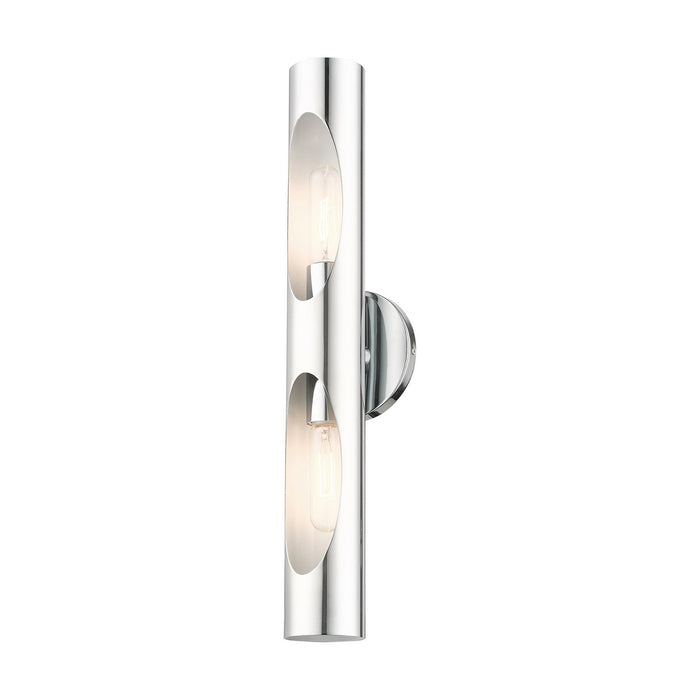 Two Light Wall Sconce from the Novato collection in Polished Chrome finish