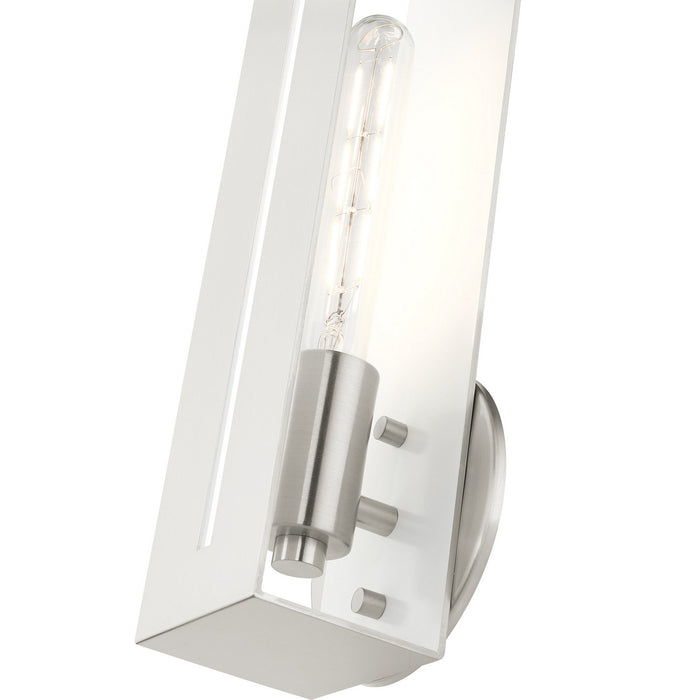 One Light Wall Sconce from the Soma collection in Brushed Nickel finish