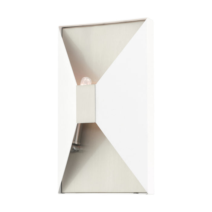 Two Light Wall Sconce from the Lexford collection in Textured White finish