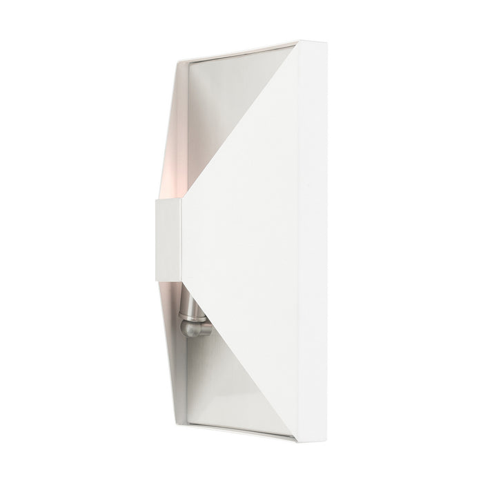 Two Light Wall Sconce from the Lexford collection in Textured White finish