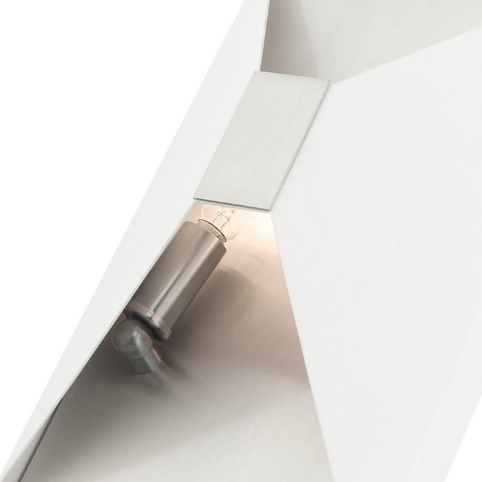 Two Light Wall Sconce from the Lexford collection in Textured White finish