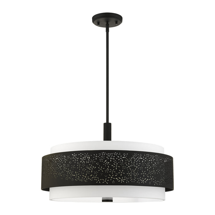 Five Light Chandelier from the Noria collection in Black finish