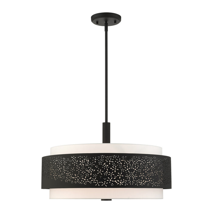 Five Light Chandelier from the Noria collection in Black finish