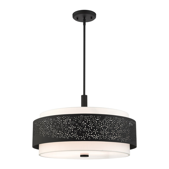 Five Light Chandelier from the Noria collection in Black finish