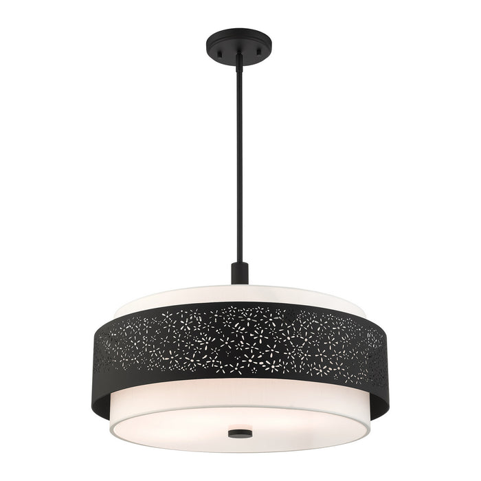 Five Light Chandelier from the Noria collection in Black finish