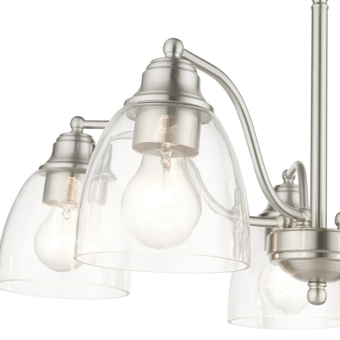 Five Light Chandelier from the Montgomery collection in Brushed Nickel finish