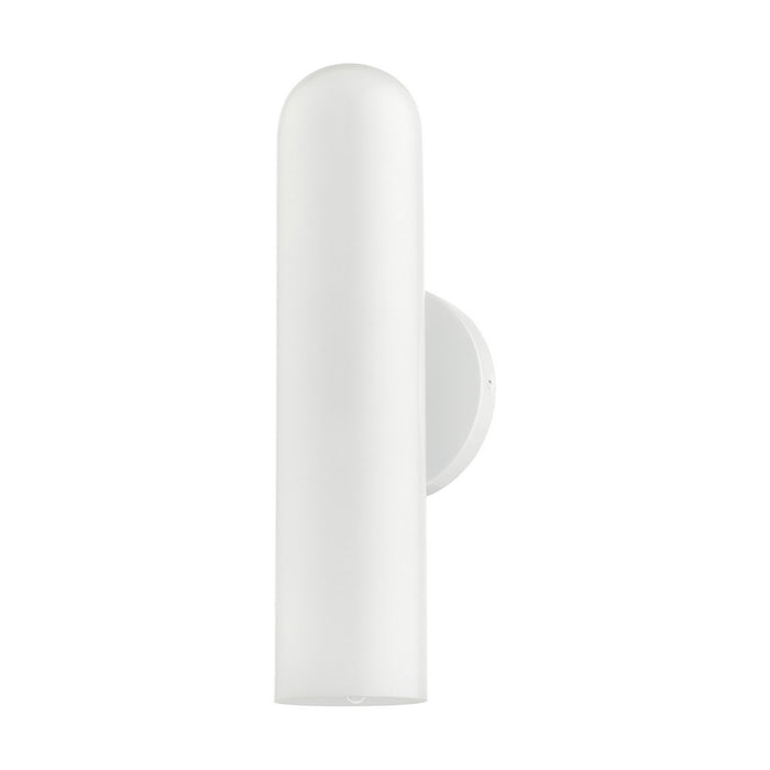 One Light Wall Sconce from the Ardmore collection in Shiny White finish