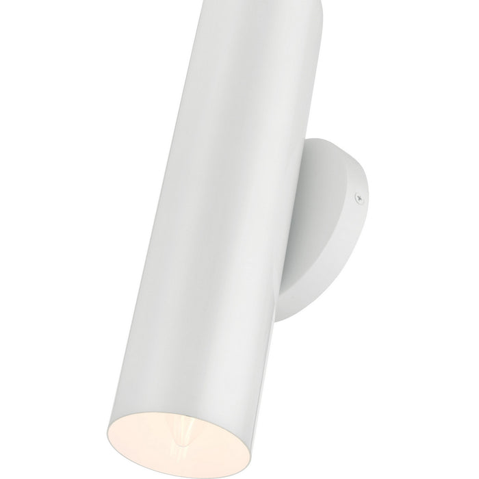 One Light Wall Sconce from the Ardmore collection in Shiny White finish