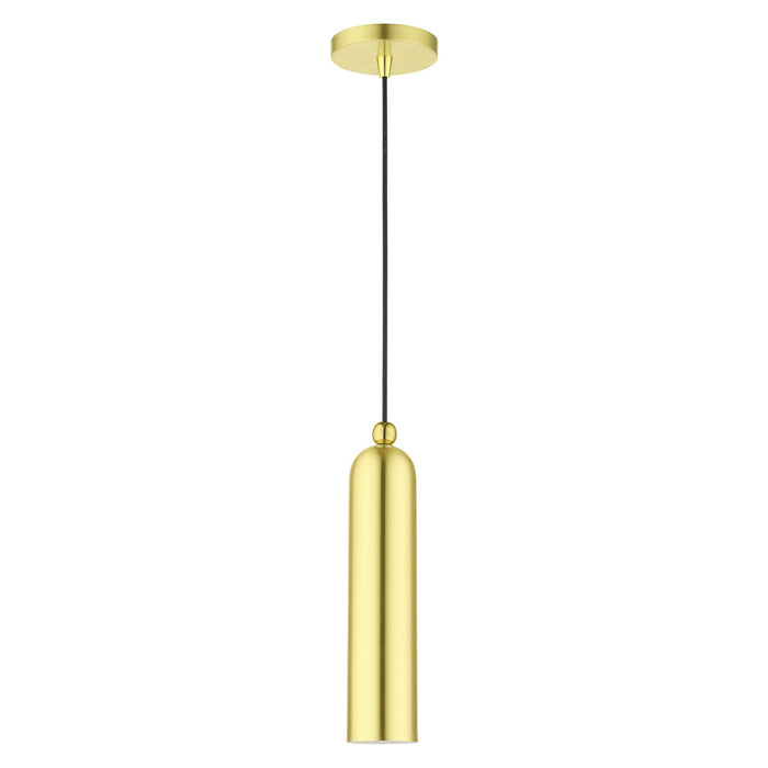 One Light Pendant from the Ardmore collection in Satin Brass finish