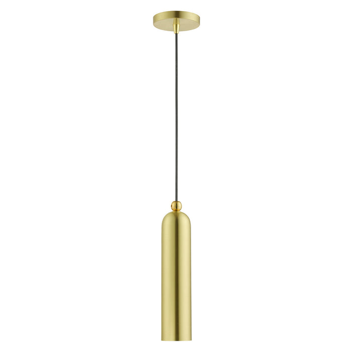 One Light Pendant from the Ardmore collection in Satin Brass finish