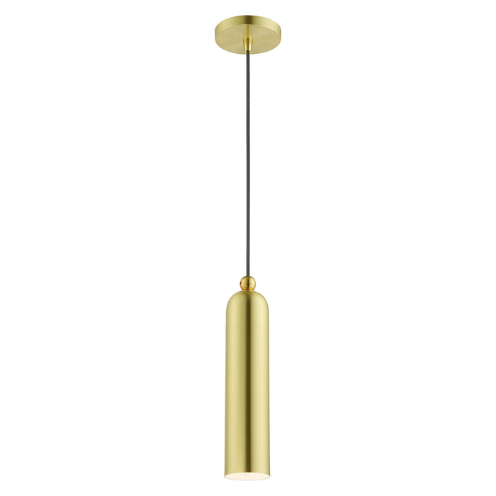 One Light Pendant from the Ardmore collection in Satin Brass finish