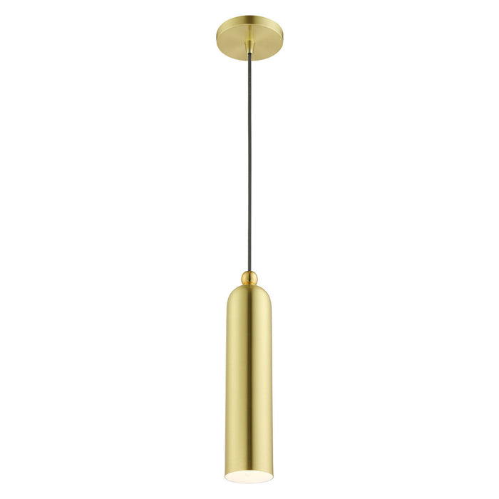 One Light Pendant from the Ardmore collection in Satin Brass finish