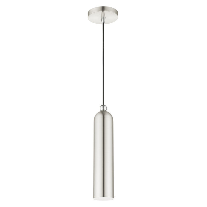 One Light Pendant from the Ardmore collection in Brushed Nickel finish