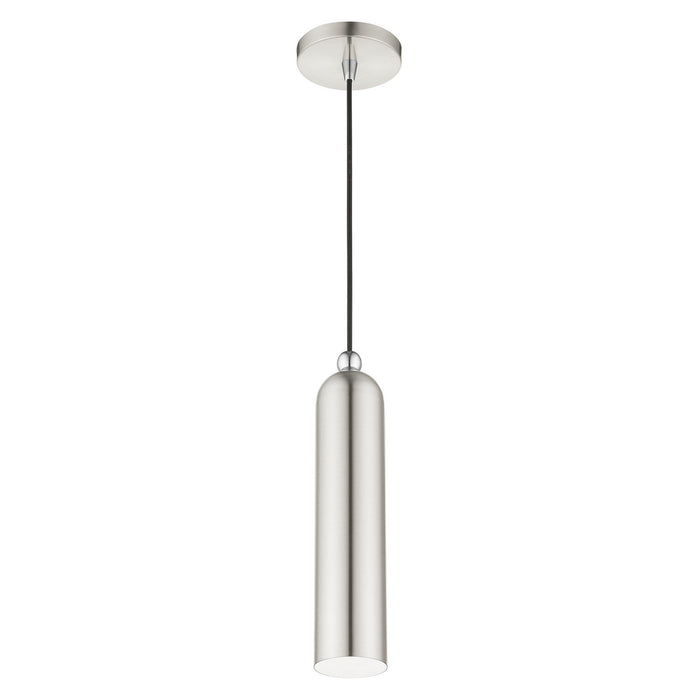 One Light Pendant from the Ardmore collection in Brushed Nickel finish