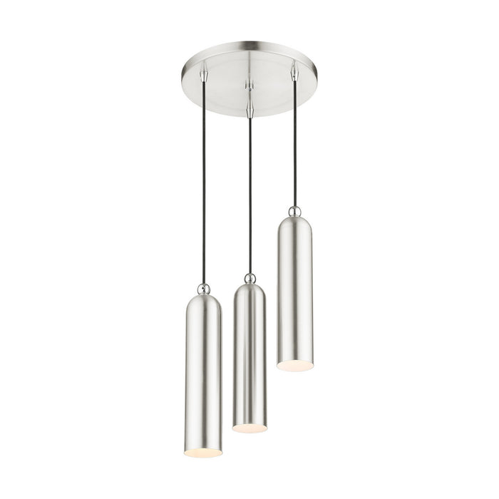 Three Light Pendant from the Ardmore collection in Brushed Nickel finish