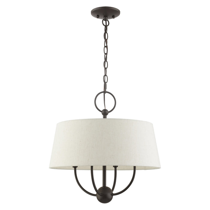 Four Light Chandelier from the Cartwright collection in English Bronze finish