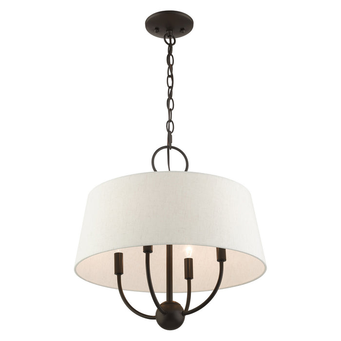 Four Light Chandelier from the Cartwright collection in English Bronze finish