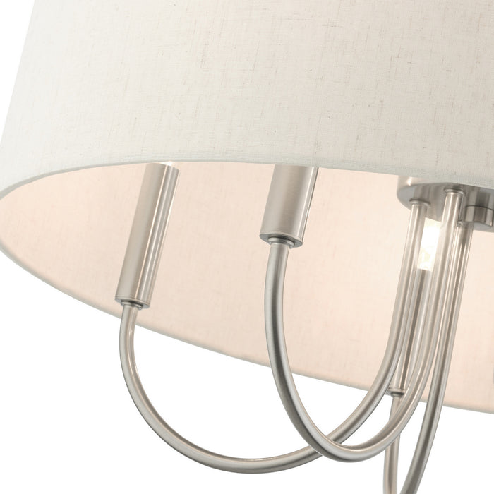 Five Light Chandelier from the Blossom collection in Brushed Nickel finish