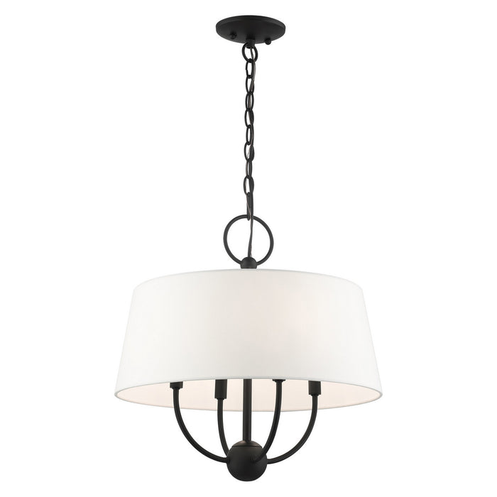Four Light Chandelier from the Ridgecrest collection in Black finish
