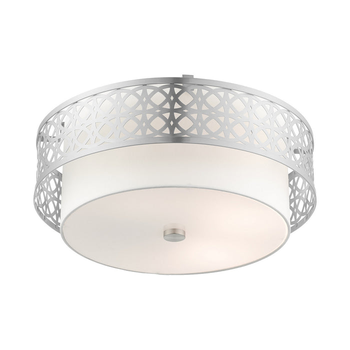 Four Light Semi Flush Mount from the Calinda collection in Brushed Nickel finish