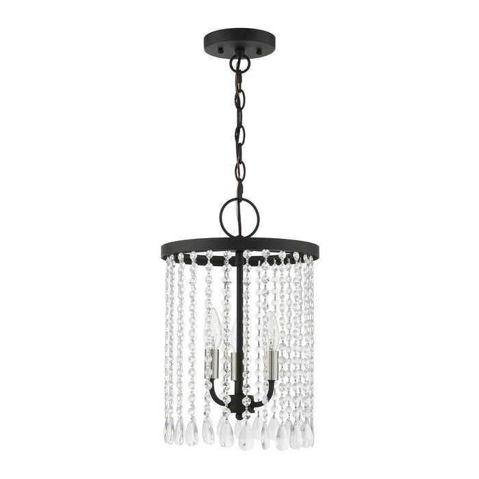 Three Light Chandelier from the Elizabeth collection in Black finish