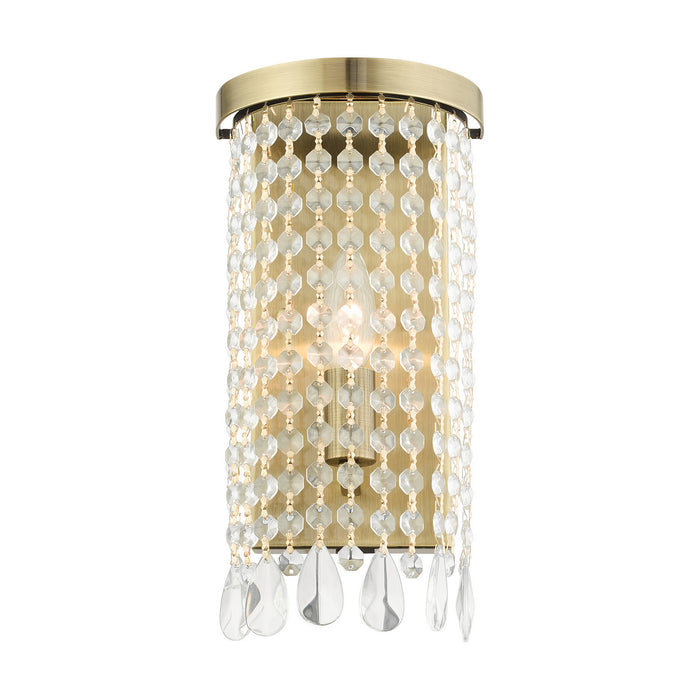 One Light Wall Sconce from the Elizabeth collection in Antique Brass finish