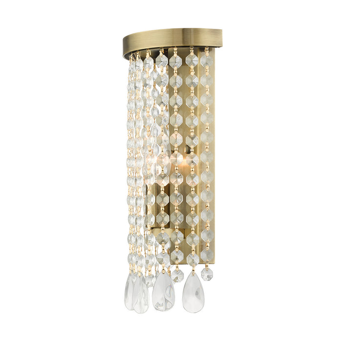 One Light Wall Sconce from the Elizabeth collection in Antique Brass finish