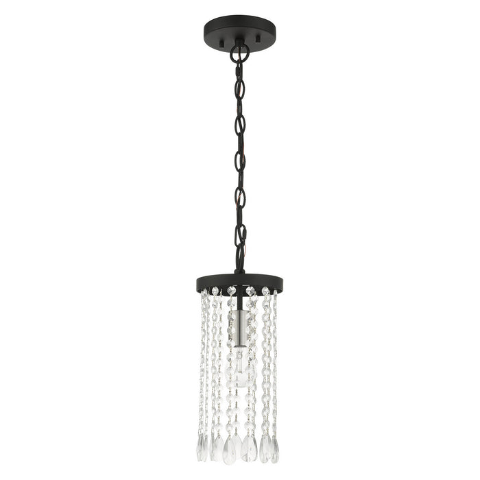 One Light Mini Pendant from the Elizabeth collection in Black finish