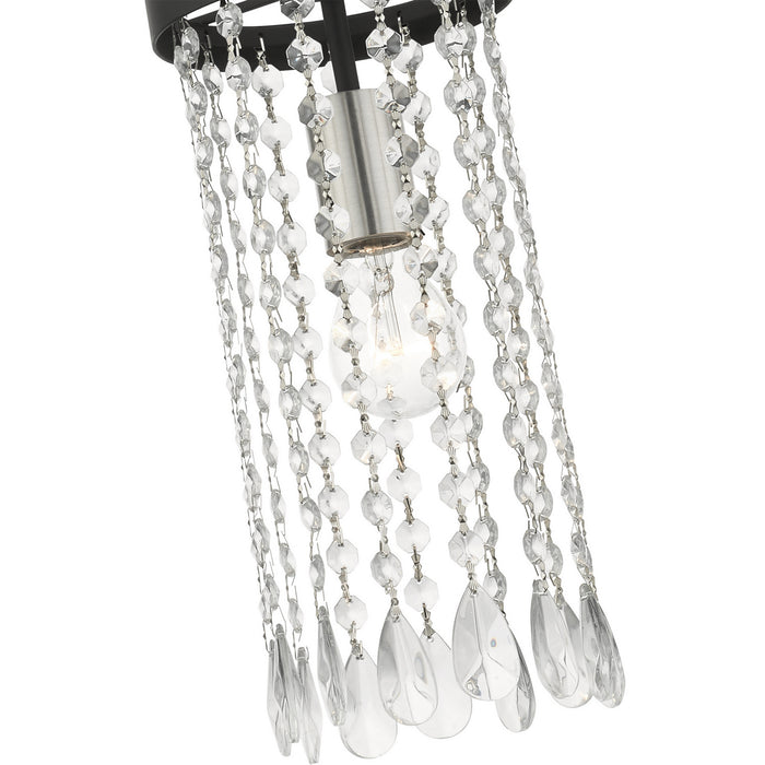 One Light Mini Pendant from the Elizabeth collection in Black finish