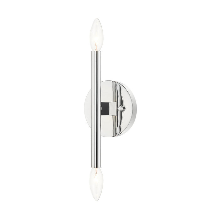 Two Light Wall Sconce from the Copenhagen collection in Polished Chrome finish