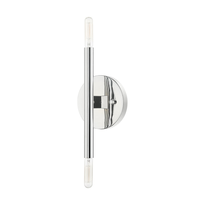 Two Light Wall Sconce from the Copenhagen collection in Polished Chrome finish