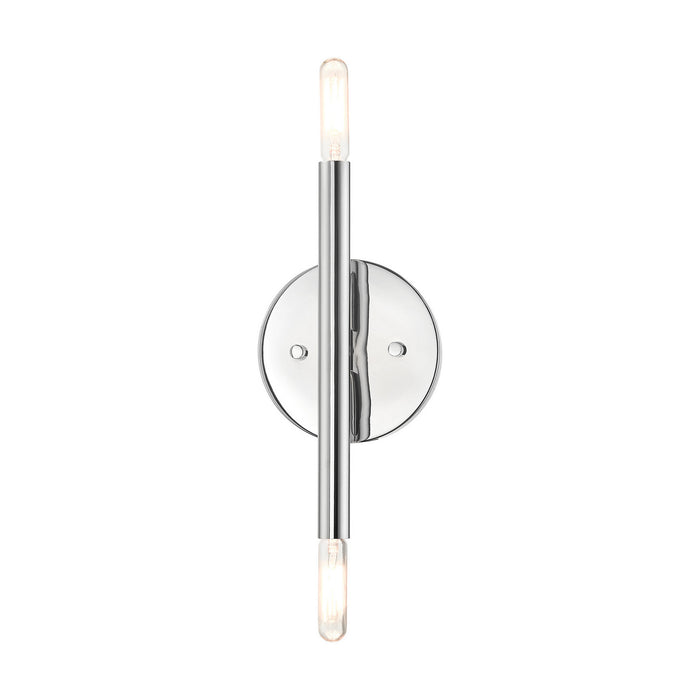 Two Light Wall Sconce from the Copenhagen collection in Polished Chrome finish