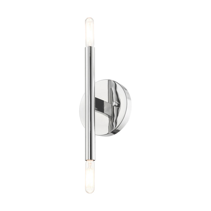 Two Light Wall Sconce from the Copenhagen collection in Polished Chrome finish