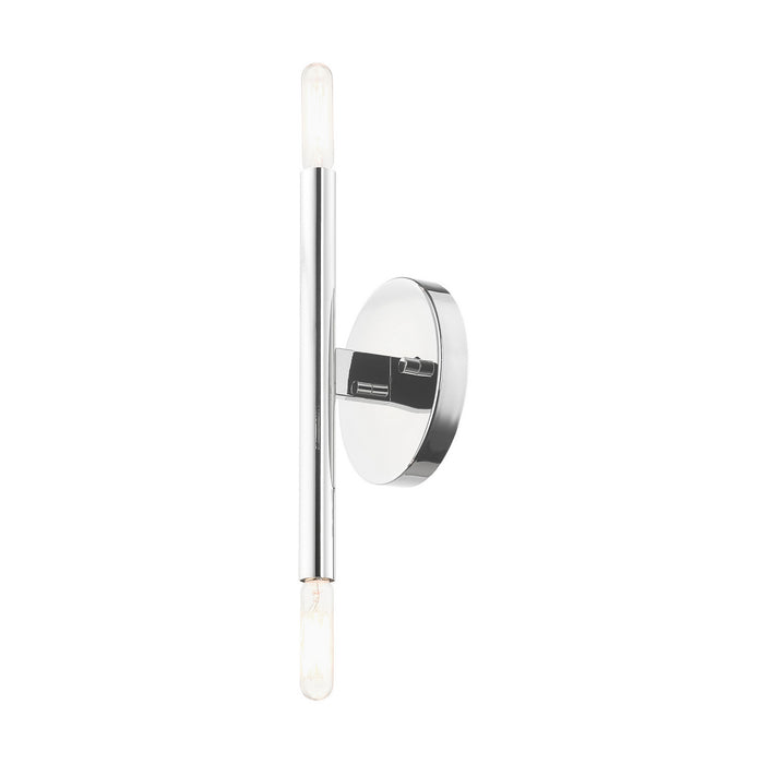 Two Light Wall Sconce from the Copenhagen collection in Polished Chrome finish