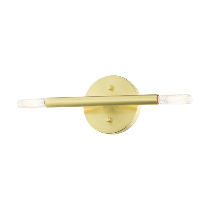 Two Light Wall Sconce from the Copenhagen collection in Satin Brass finish