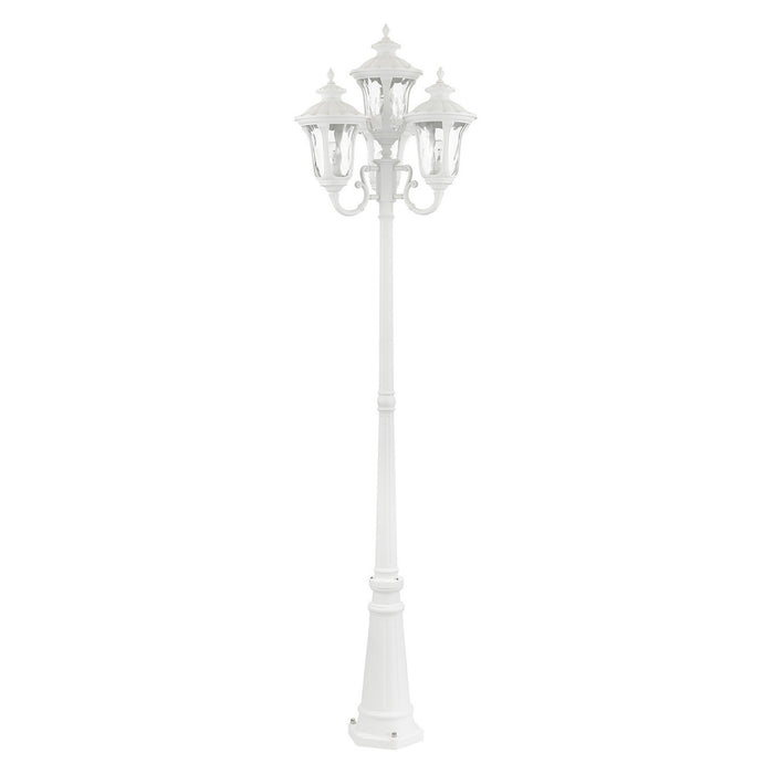 Four Light Outdoor Post Mount from the Oxford collection in Textured White finish