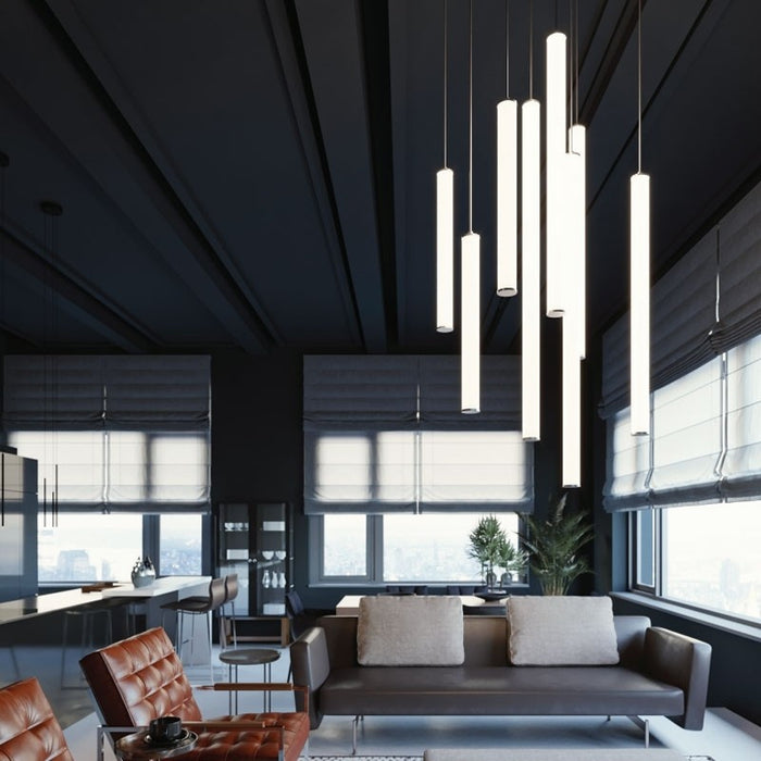 LED Pendant from the Caden collection in Black finish