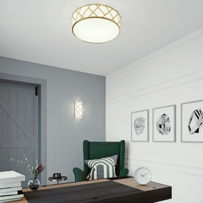 LED Flush Mount from the Haven collection in Satin Nickel finish