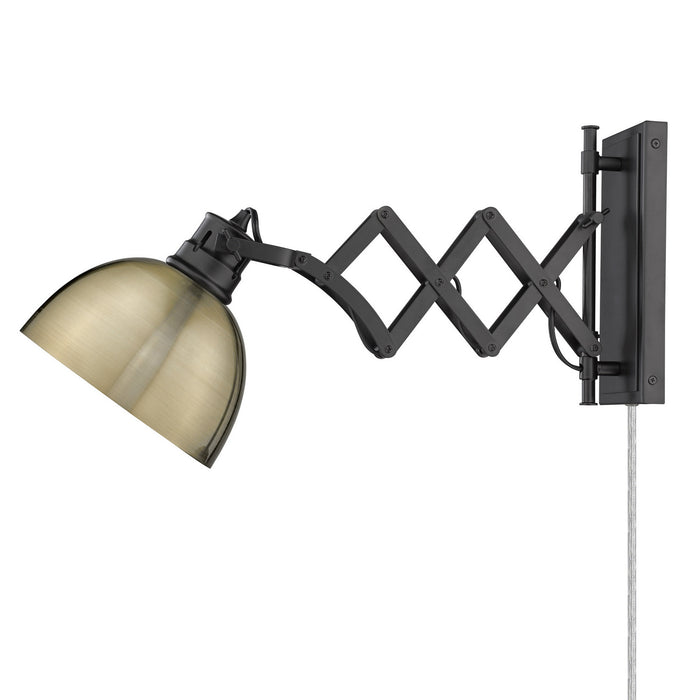 One Light Wall Sconce in Matte Black finish