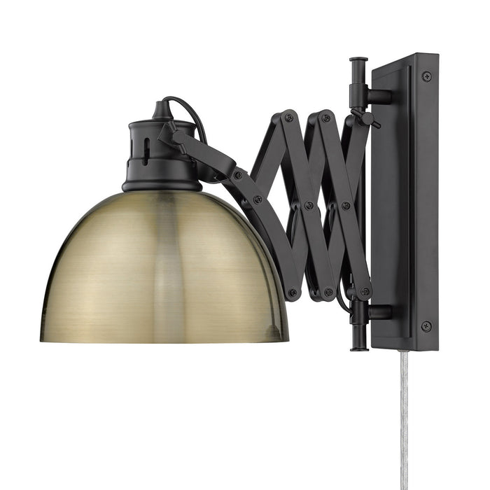 One Light Wall Sconce in Matte Black finish