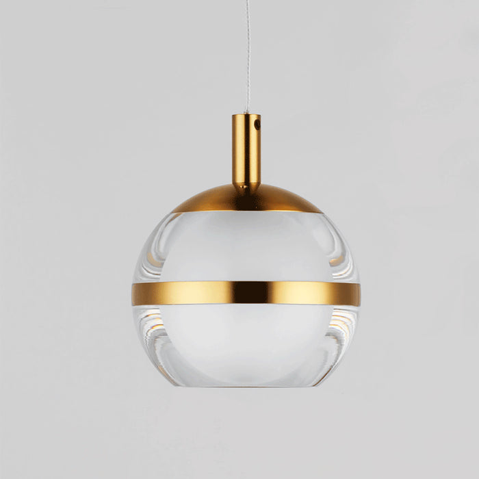 LED Pendant from the Swank collection in Natural Aged Brass finish