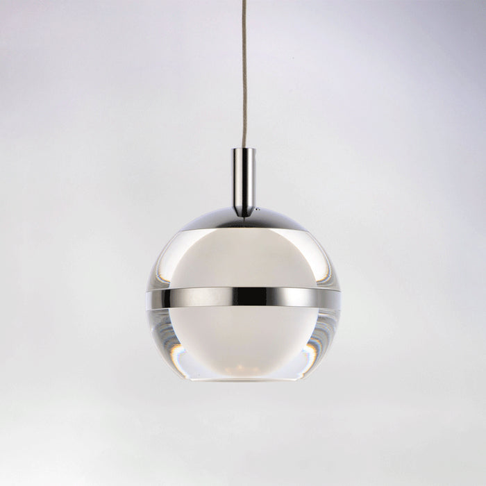LED Pendant from the Swank collection in Polished Chrome finish