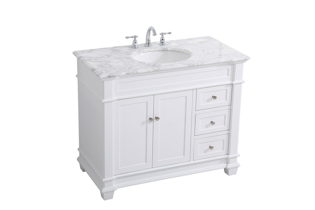 Bathroom Vanity Set from the Wesley collection in White finish