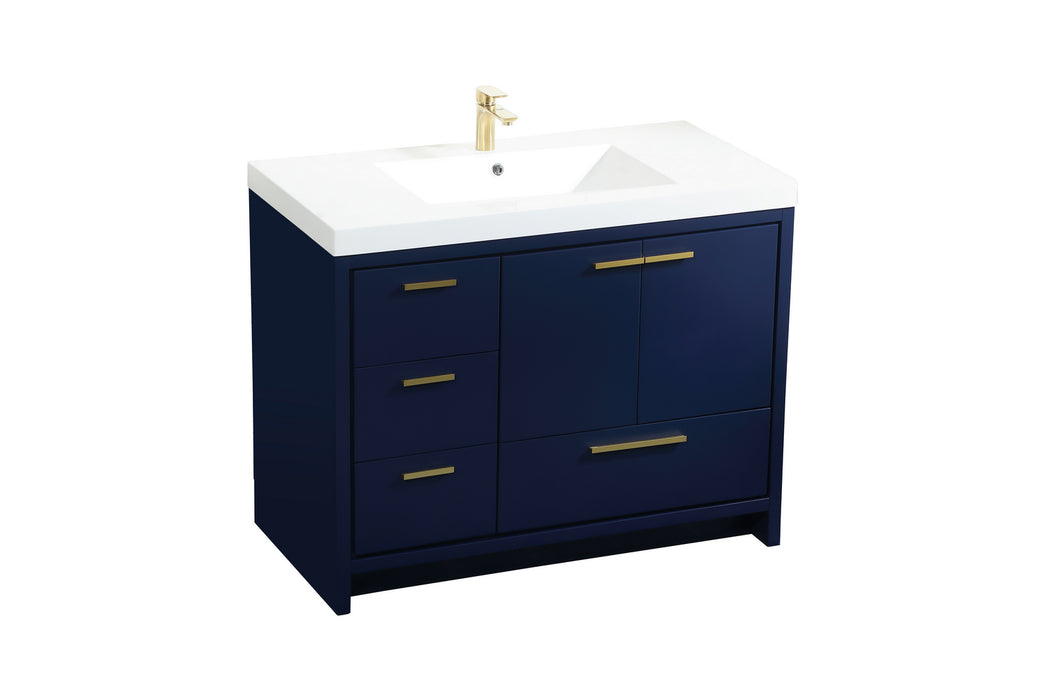 Bathroom Vanity Set from the Wyatt collection in Blue finish